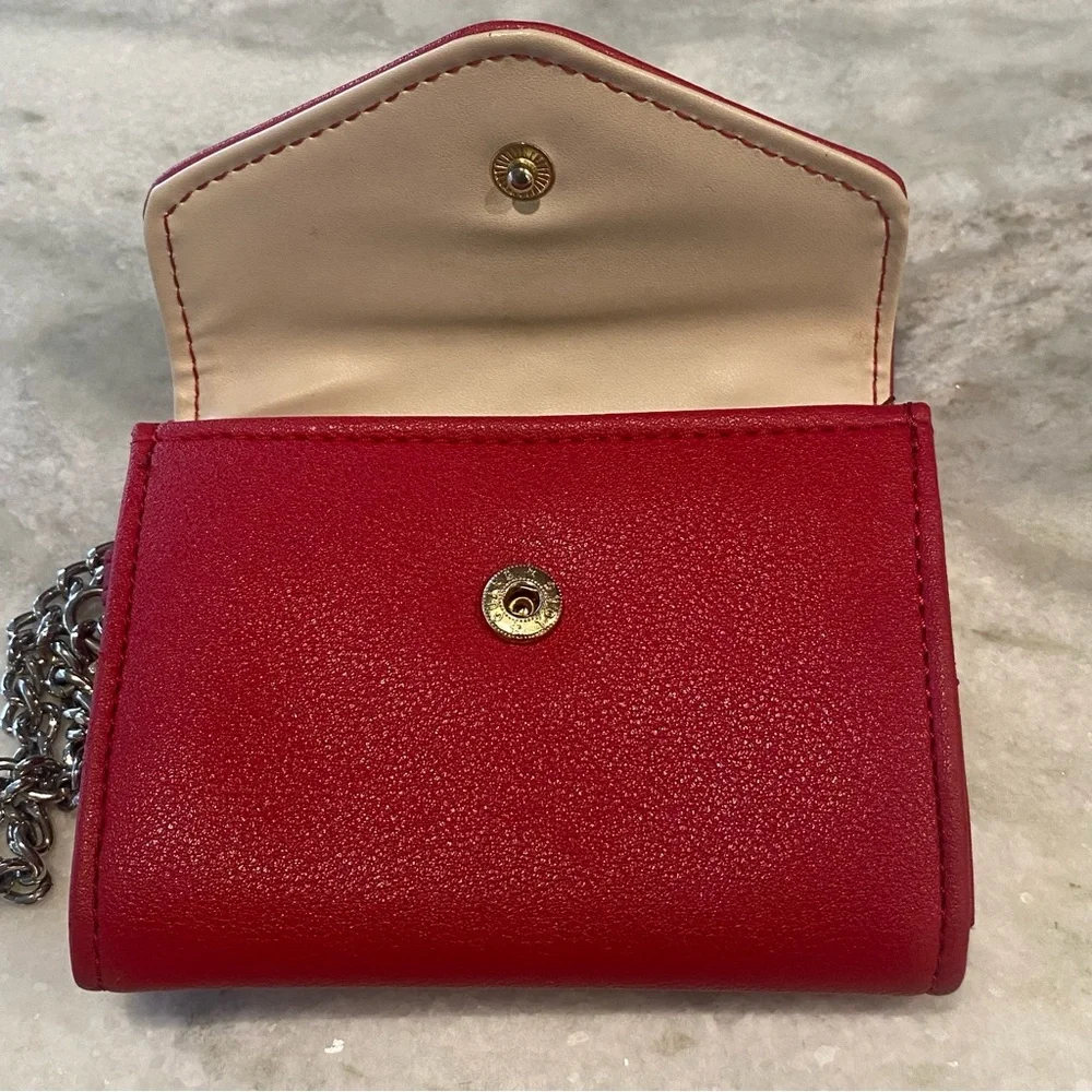 Juicy Couture Red Studded Crown Wallet w/ Chain